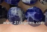 CME246 15.5 inches 10*11mm - 10*12mm pumpkin sodalite beads