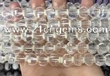 CME300 15.5 inches 8*11mm - 9*12mm pumpkin white crystal beads