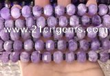 CME301 15.5 inches 8*11mm - 9*12mm pumpkin lavender amethyst beads