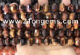 CME306 15.5 inches 8*11mm - 9*12mm pumpkin tiger eye beads