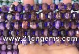 CME307 15.5 inches 8*11mm - 9*12mm pumpkin tiger eye beads