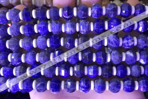 CME318 15.5 inches 8*10mm pumpkin sodalite gemstone beads