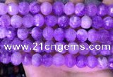 CME323 15.5 inches 9*11mm - 10*12mm pumpkin lavender amethyst beads