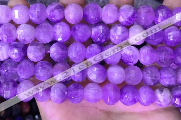 CME323 15.5 inches 9*11mm - 10*12mm pumpkin lavender amethyst beads