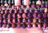 CME327 15.5 inches 9*11mm - 10*12mm pumpkin red tiger eye beads