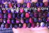 CME328 15.5 inches 9*11mm - 10*12mm pumpkin colorful tiger eye beads