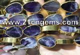 CME508 12 inches 18*28mm - 20*30mm flat teardrop amethyst beads