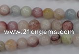 CMG112 15.5 inches 8mm round natural morganite beads wholesale