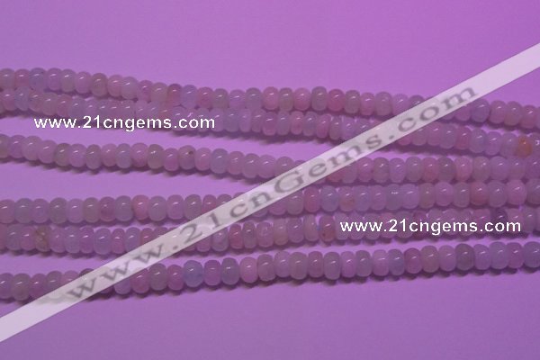 CMG130 15 inches 4*6mm rondelle natural morganite beads wholesale