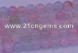 CMG140 15.5 inches 4mm round natural morganite gemstone beads