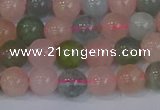 CMG172 15.5 inches 8mm round morganite gemstone beads wholesale