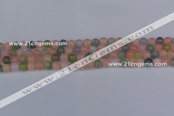 CMG172 15.5 inches 8mm round morganite gemstone beads wholesale