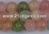 CMG174 15.5 inches 12mm round morganite gemstone beads wholesale