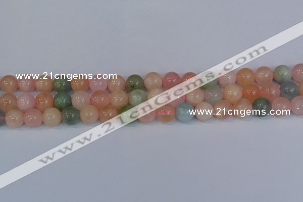 CMG174 15.5 inches 12mm round morganite gemstone beads wholesale