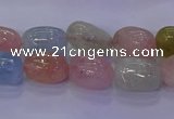 CMG227 15.5 inches 10*12mm - 12*16mm nuggets morganite beads