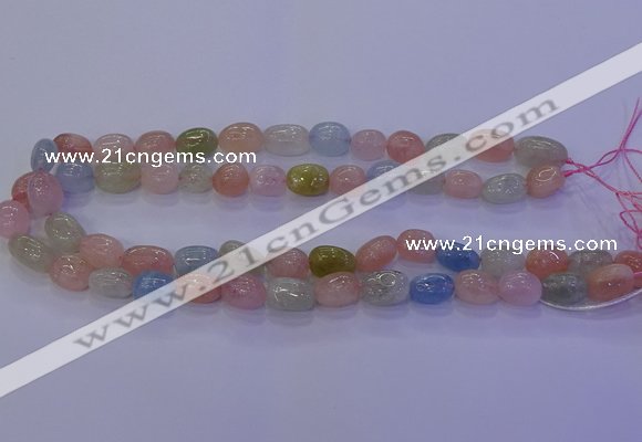 CMG227 15.5 inches 10*12mm - 12*16mm nuggets morganite beads