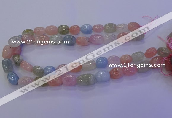 CMG228 15.5 inches 12*16mm - 13*18mm nuggets morganite beads