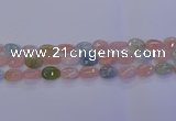 CMG231 15.5 inches 8*12mm flat teardrop morganite beads wholesale