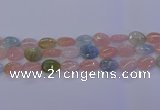 CMG232 15.5 inches 10*14mm flat teardrop morganite beads wholesale