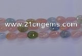 CMG233 15.5 inches 12*16mm flat teardrop morganite beads wholesale