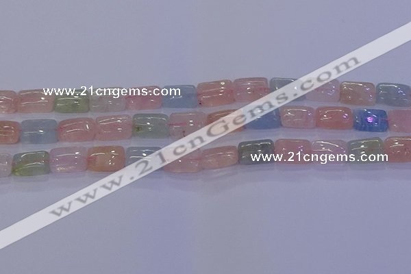 CMG243 15.5 inches 8*12mm rectangle morganite beads wholesale