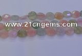 CMG256 15.5 inches 16mm faceted coin morganite beads