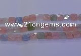 CMG261 15.5 inches 14*14mm faceted square morganite beads