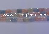 CMG279 15.5 inches 12*16mm faceted rectangle morganite beads