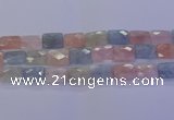 CMG280 15.5 inches 13*18mm faceted rectangle morganite beads