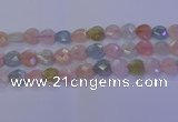 CMG284 15.5 inches 12*12mm faceted heart morganite beads