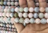 CMG332 15.5 inches 10mm round morganite beads wholesale