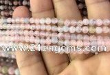 CMG335 15.5 inches 4mm round natural morganite beads