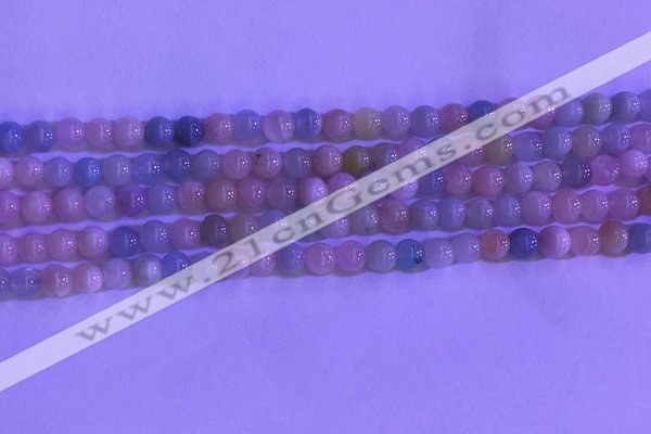 CMG360 15.5 inches 4mm round natural morganite gemstone beads