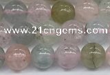 CMG391 15.5 inches 6mm round morganite gemstone beads