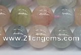 CMG392 15.5 inches 8mm round morganite gemstone beads