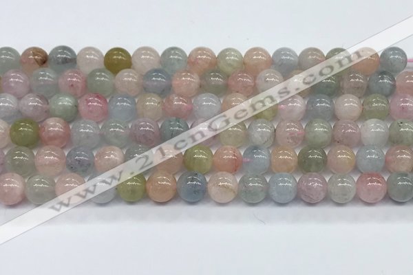 CMG392 15.5 inches 8mm round morganite gemstone beads