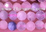 CMG396 15.5 inches 4mm faceted round morganite beads wholesale