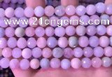 CMG398 15.5 inches 8mm faceted round morganite beads wholesale