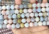 CMG404 15.5 inches 10mm round morganite beads wholesale