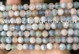 CMG420 15.5 inches 6mm round natural morganite gemstone beads