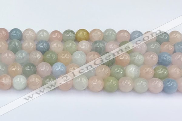 CMG432 15.5 inches 9mm round morganite beads wholesale