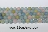 CMG442 15.5 inches 10mm round morganite gemstone beads wholesale