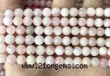 CMG508 15 inches 8mm round pink morganite gemstone beads