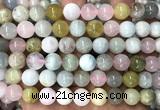 CMG518 15 inches 10mm round morganite gemstone beads
