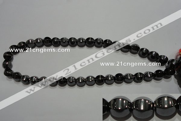 CMH130 15.5 inches 10*10mm pumpkin magnetic hematite beads