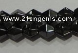 CMH135 15.5 inches 6*6mm faceted bicone magnetic hematite beads