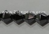 CMH136 15.5 inches 8*8mm faceted bicone magnetic hematite beads