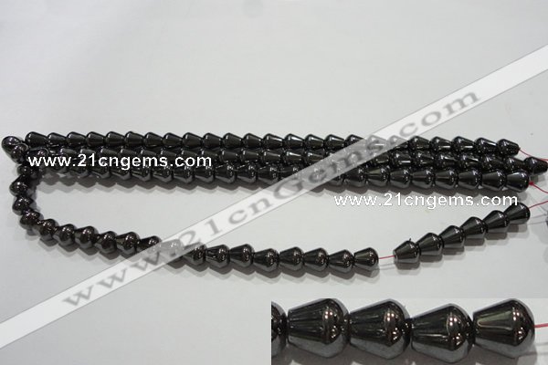 CMH138 15.5 inches 8*8mm teardrop magnetic hematite beads