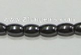 CMH145 15.5 inches 4*6mm rice magnetic hematite beads wholesale