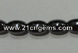 CMH146 15.5 inches 5*8mm rice magnetic hematite beads wholesale